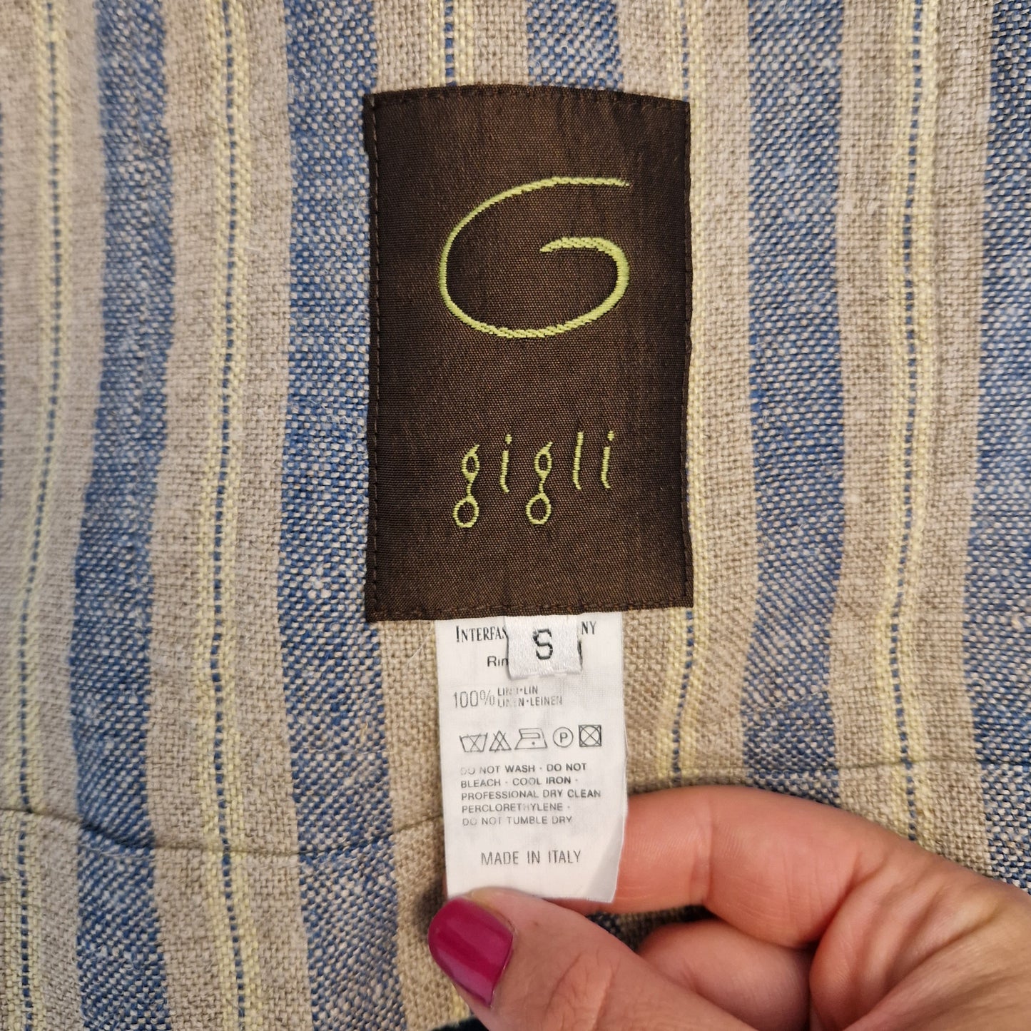Giacca in lino G di Romeo Gigli