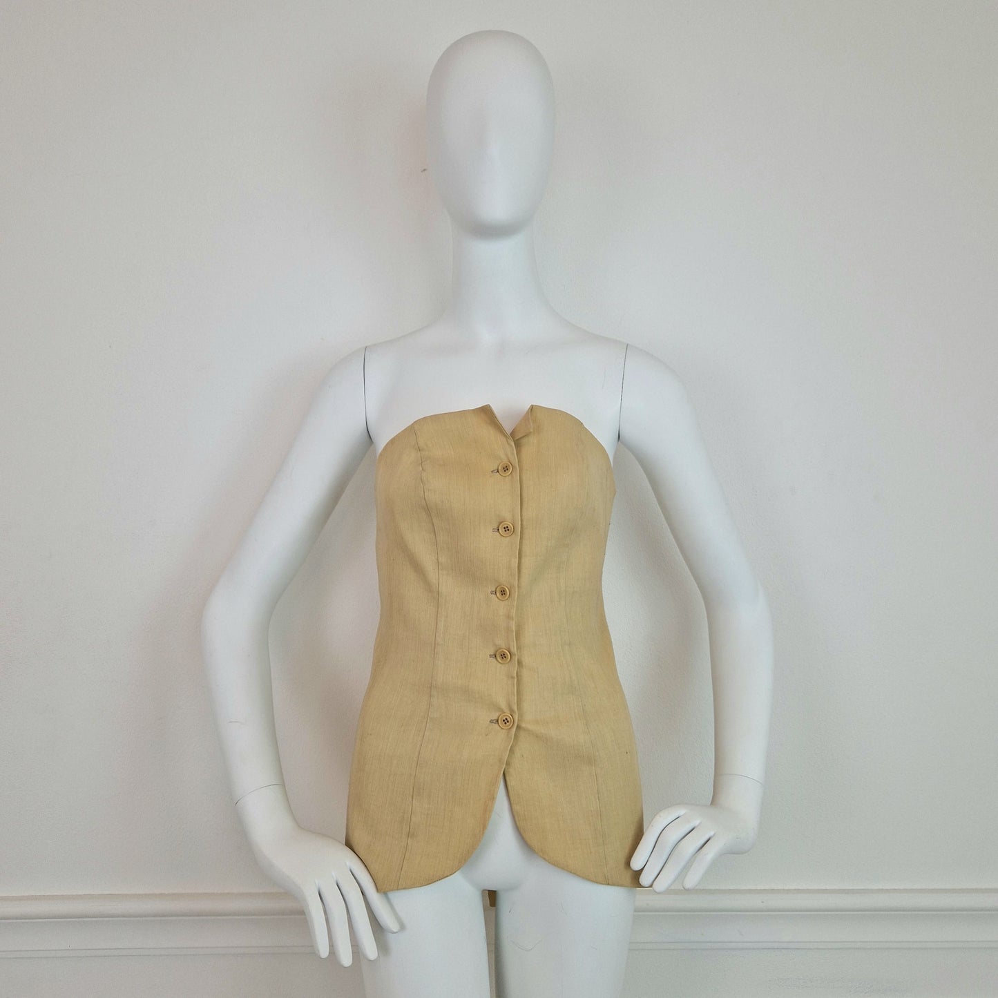 Bustino G di Romeo Gigli lino beige