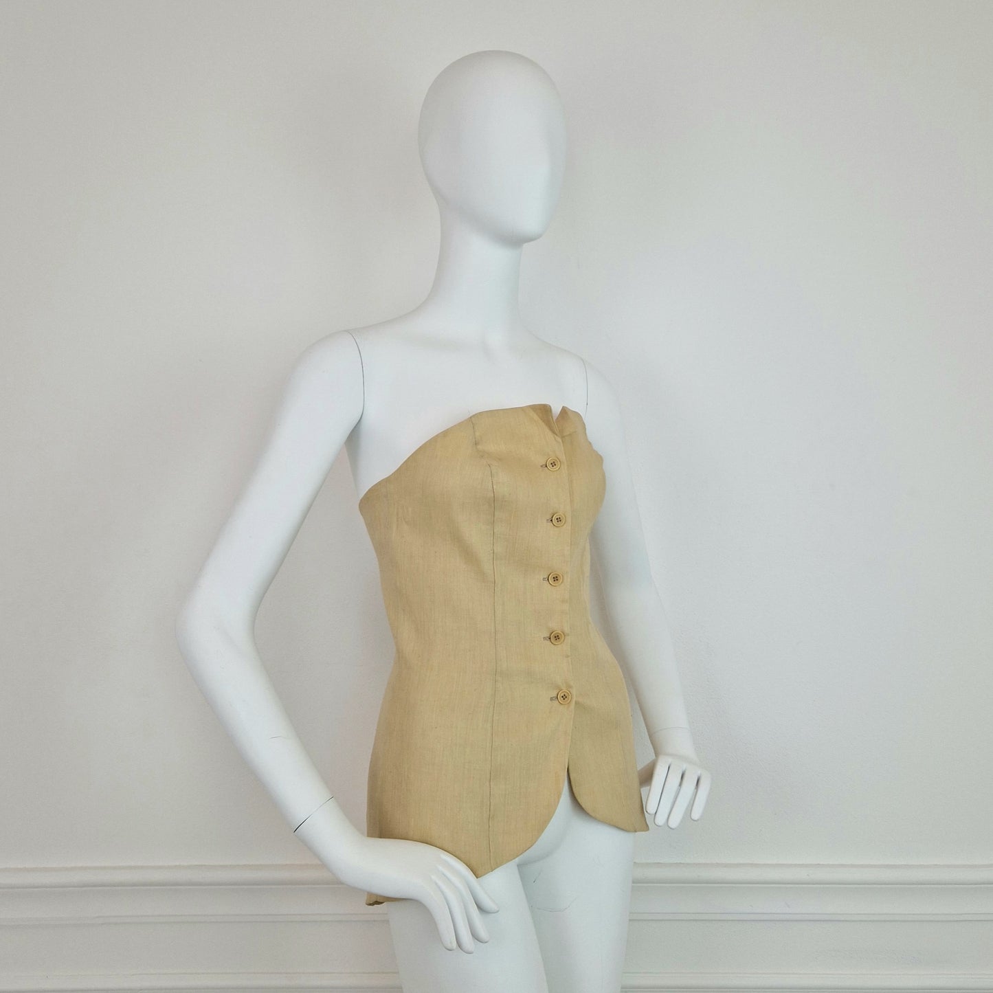 Bustino G di Romeo Gigli lino beige
