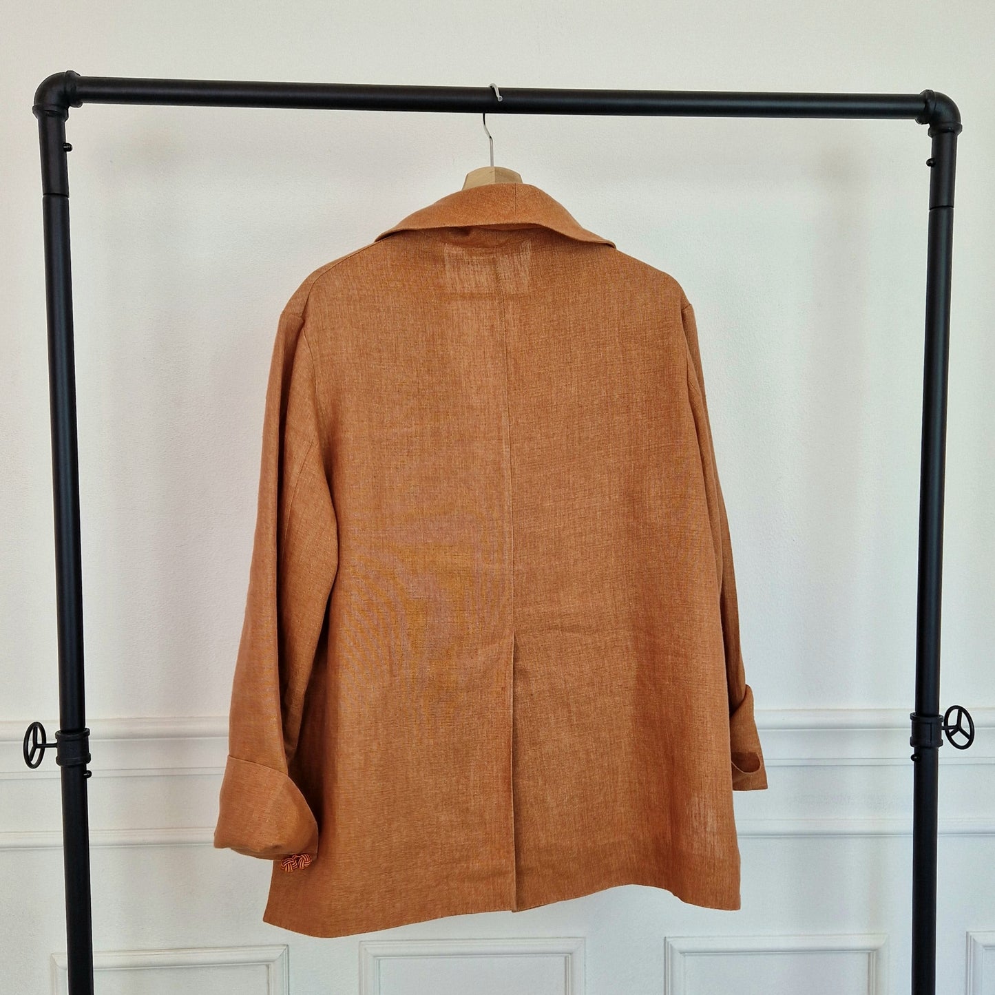 Giacca Romeo Gigli lino arancio 1994