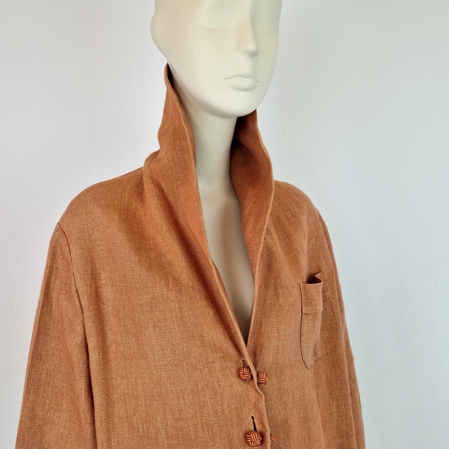 Giacca Romeo Gigli lino arancio 1994
