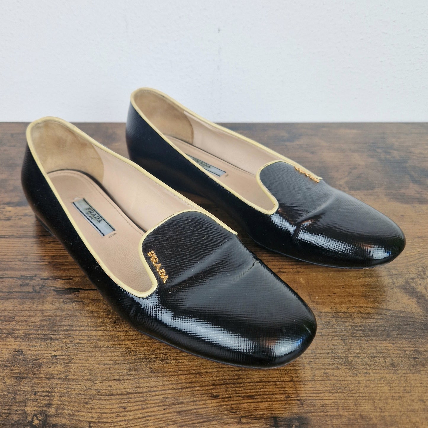 Mocassini Prada vernice nera