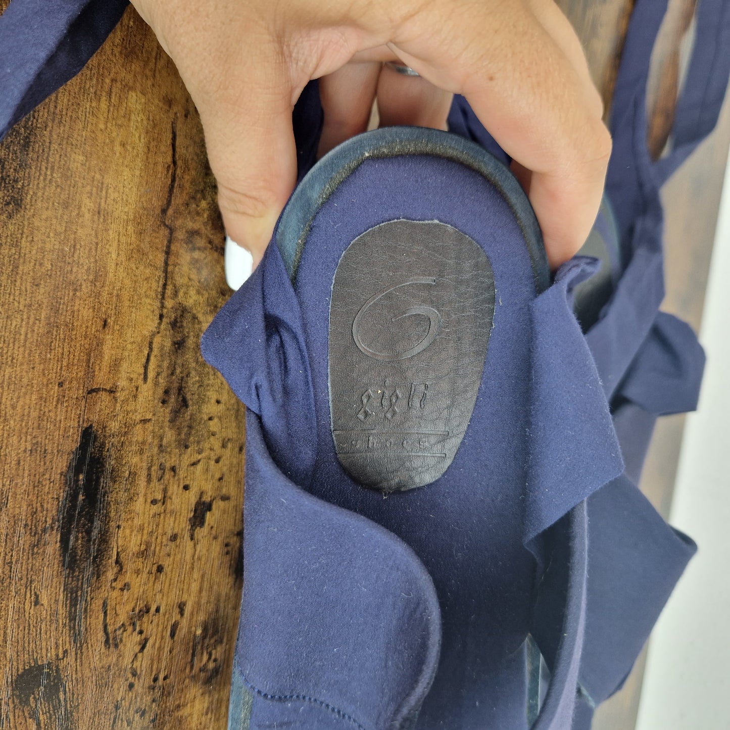 Sandali Romeo Gigli tessuto e legno