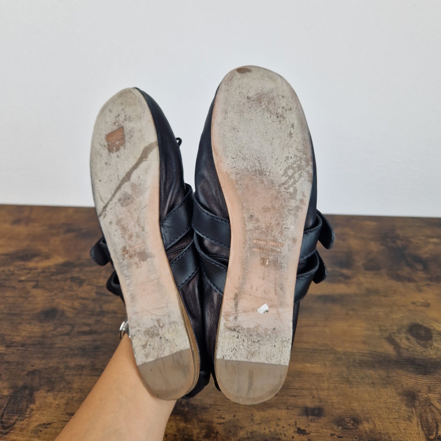 Ballerine Miu Miu pelle nera nr.38