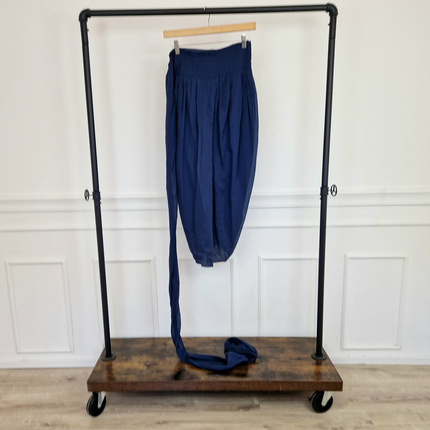 Gonna Romeo Gigli blu anni '80