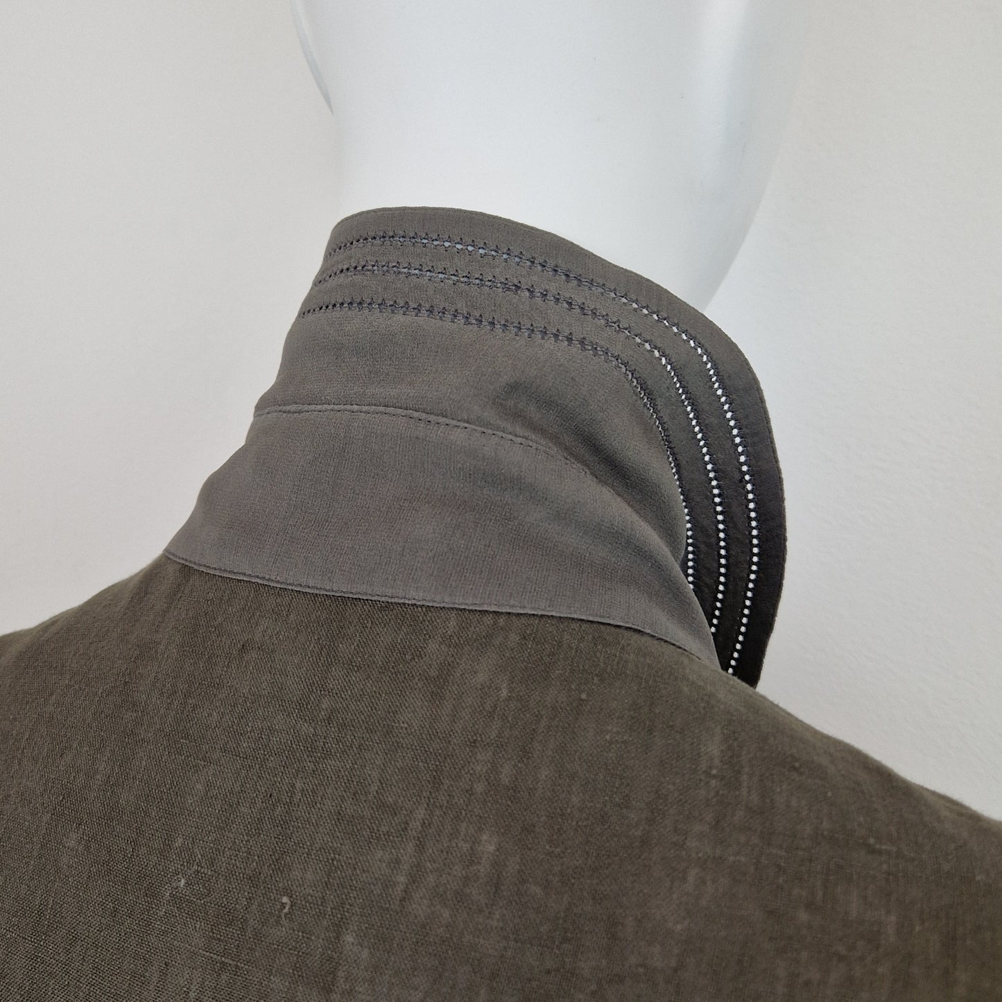 Camicia Claude Montana lino grigio