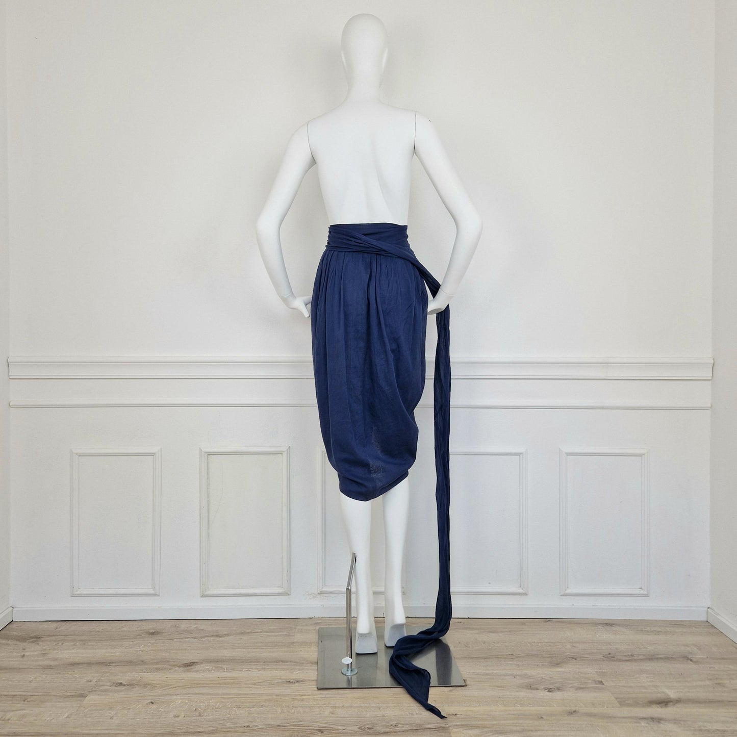 Gonna Romeo Gigli blu anni '80