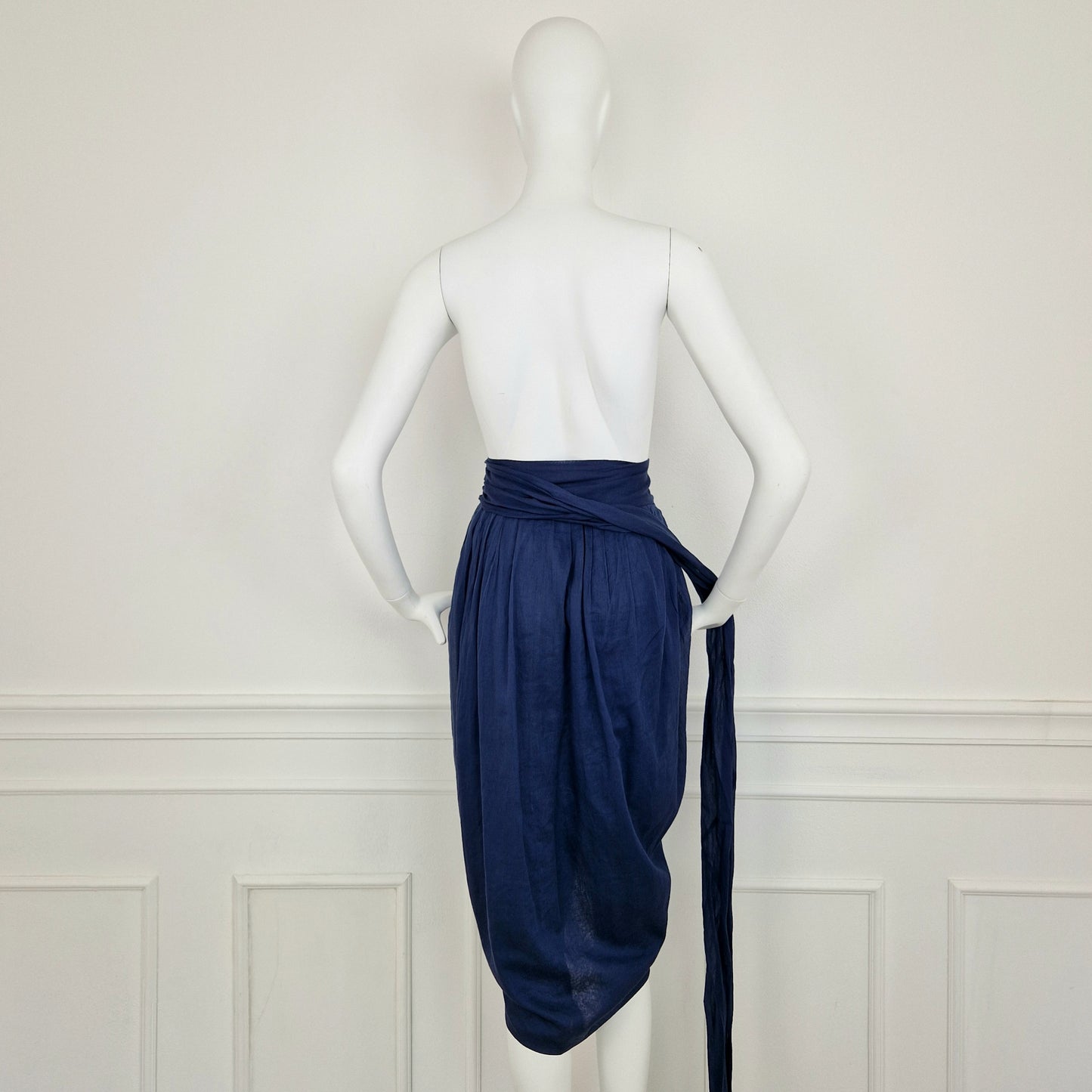 Gonna Romeo Gigli blu anni '80