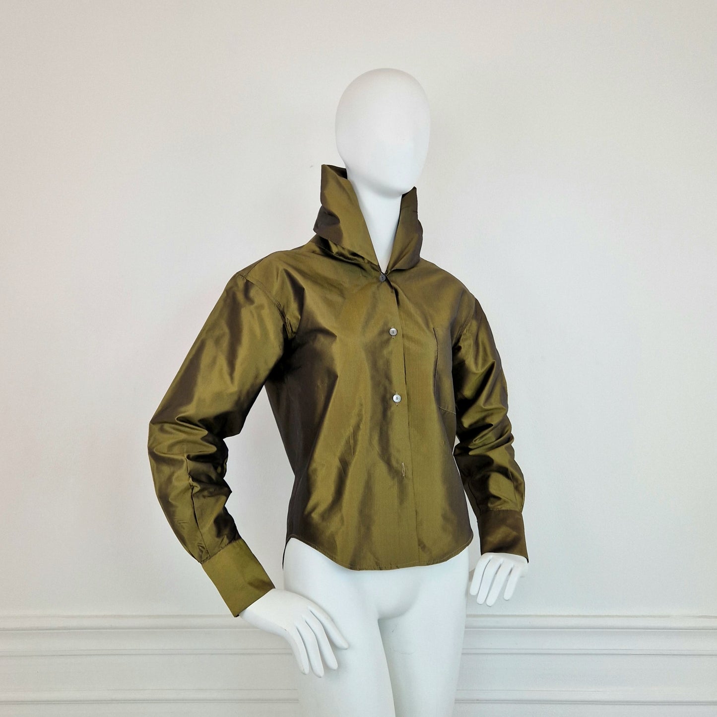 Camicia Romeo Gigli verde 1989