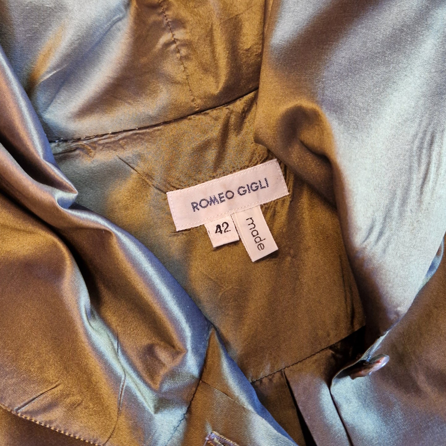 Camicia Romeo Gigli verde 1989