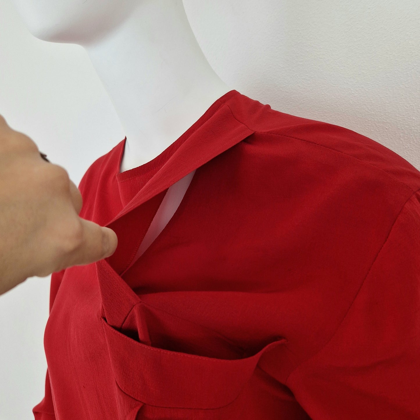 Blusa Gianfranco Ferre' seta rossa