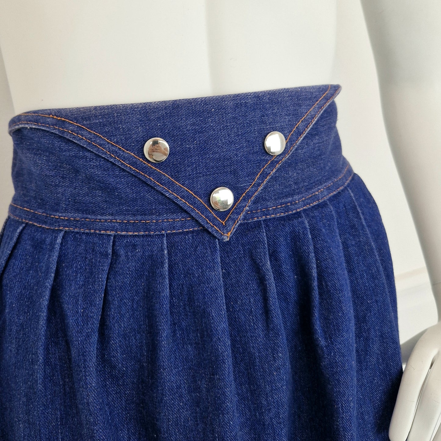 Gonna in denim vintage anni '80