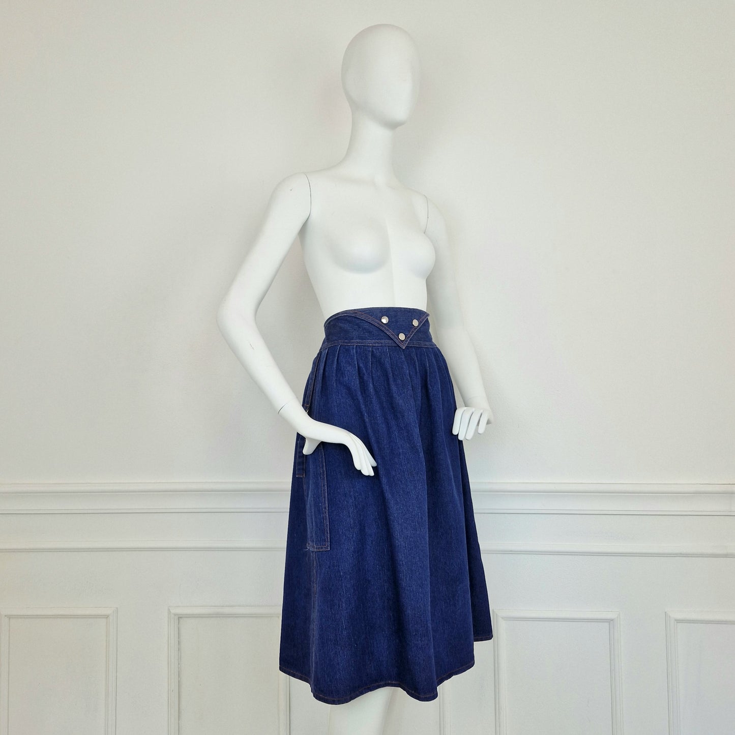 Gonna in denim vintage anni '80
