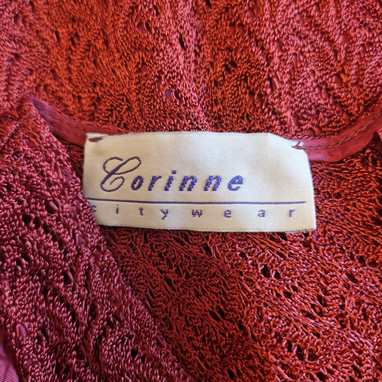 Abito lungo pizzo bordeaux