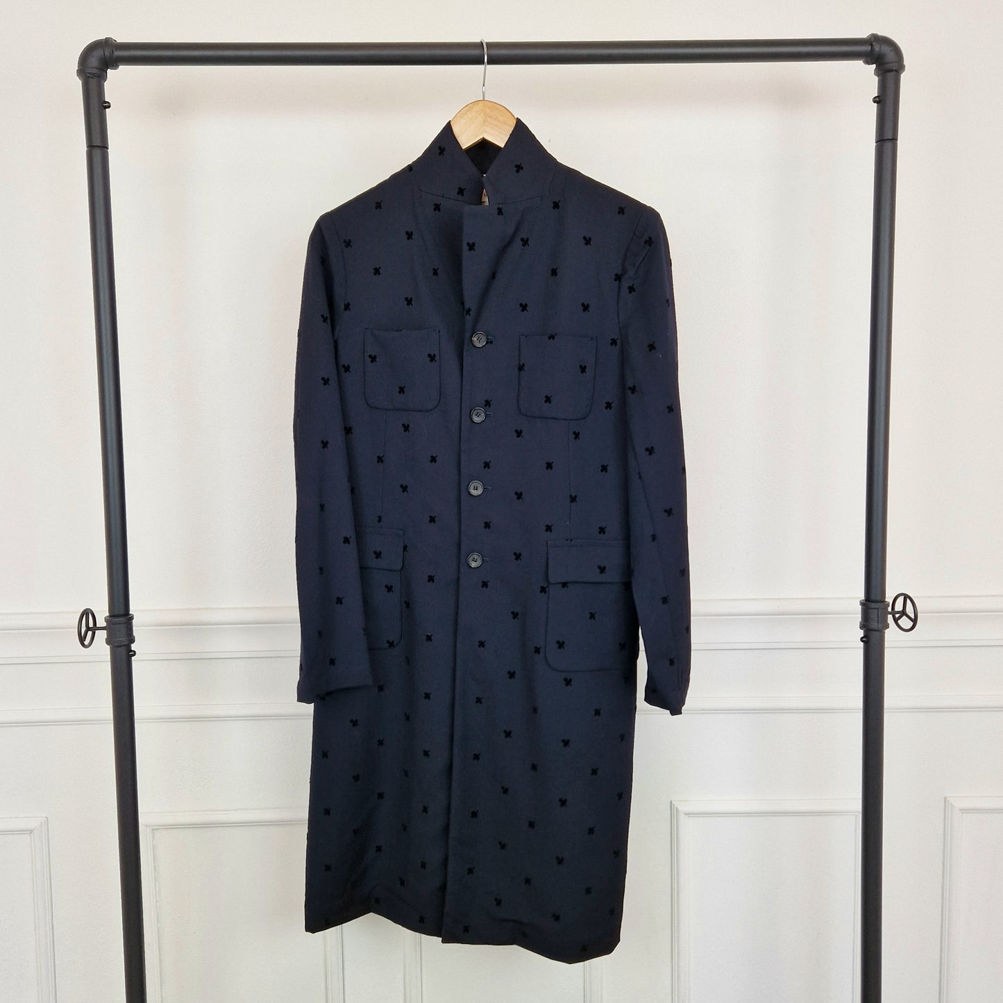 Soprabito Comme des Garçons lana blu