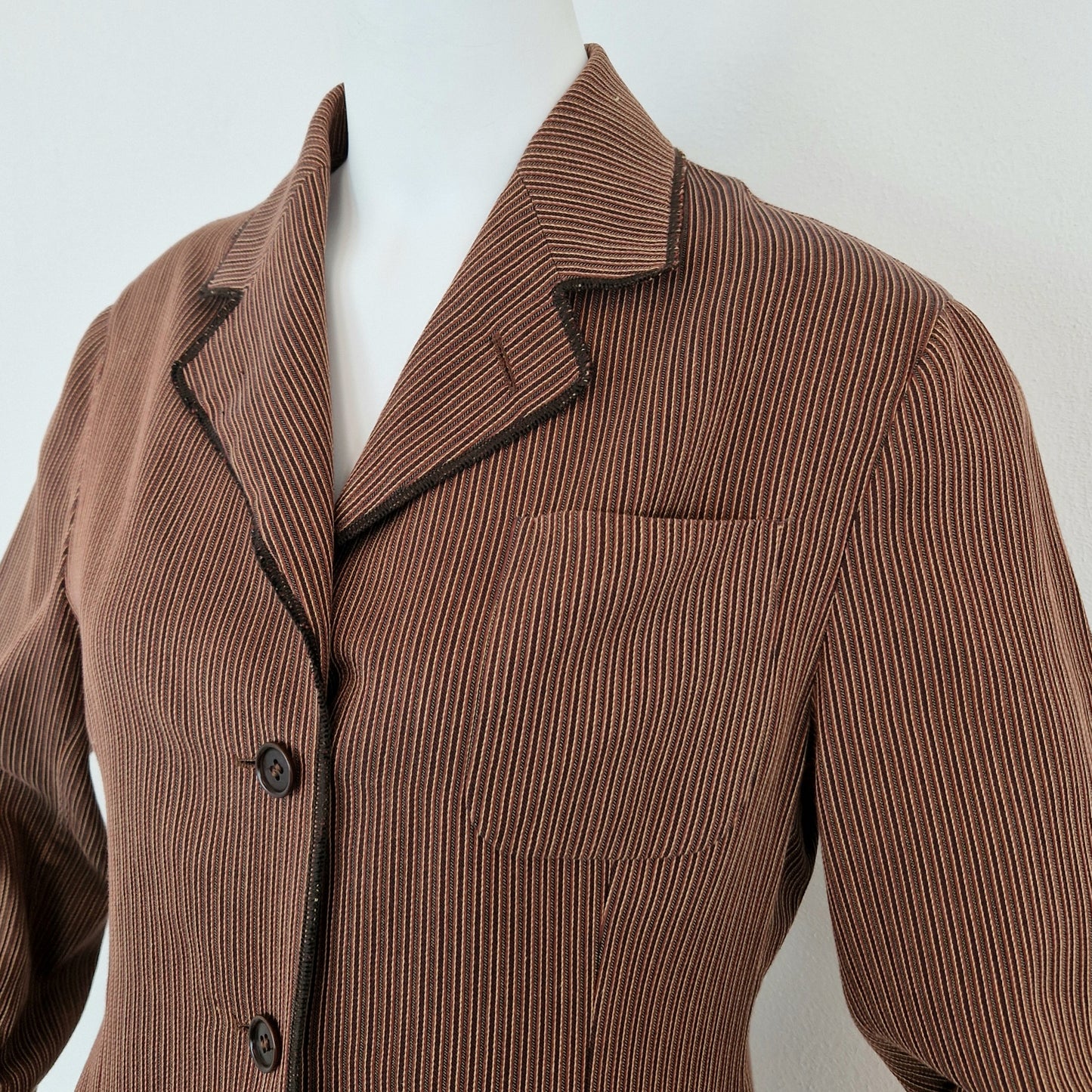 Giacca Romeo Gigli righe 1995