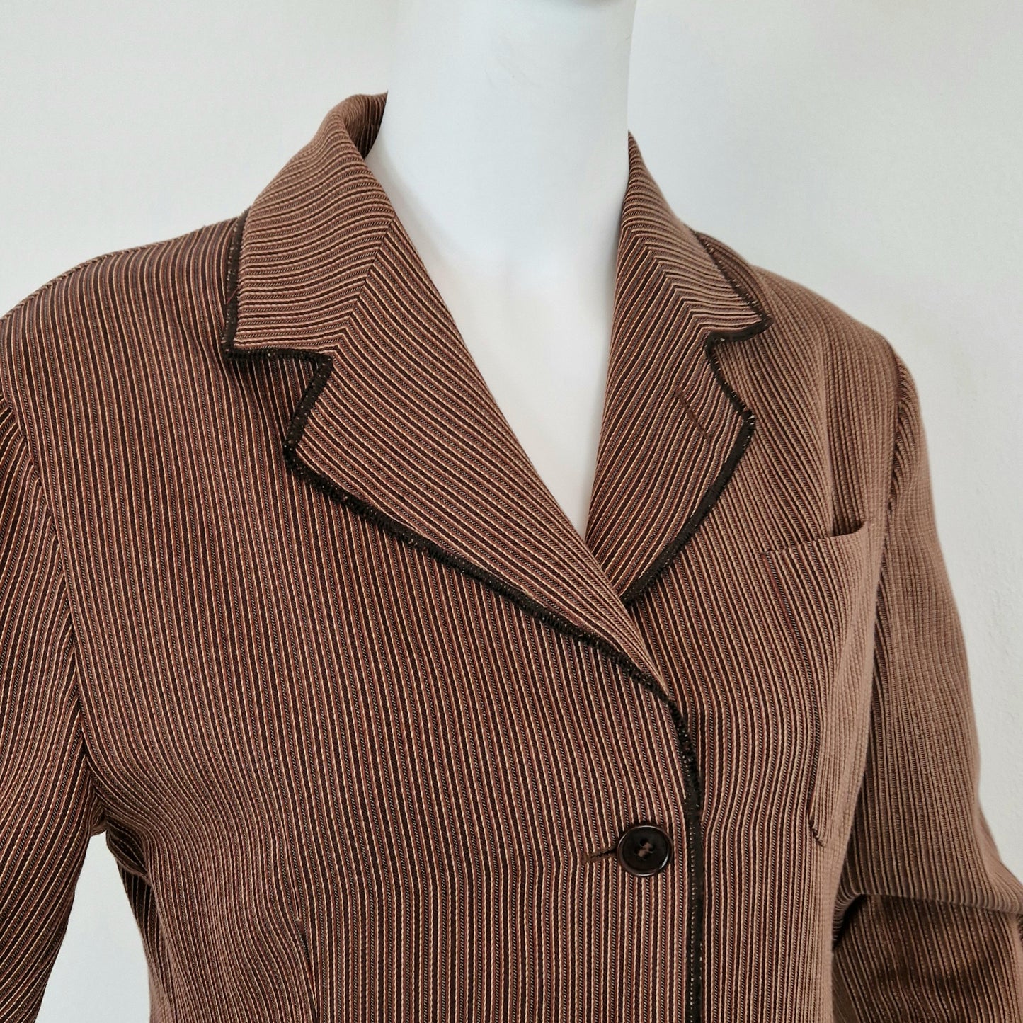 Giacca Romeo Gigli righe 1995