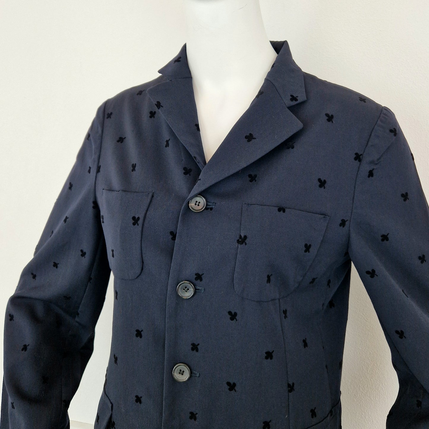 Soprabito Comme des Garçons lana blu