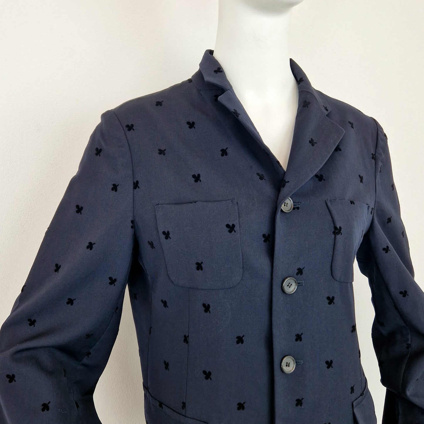 Soprabito Comme des Garçons lana blu