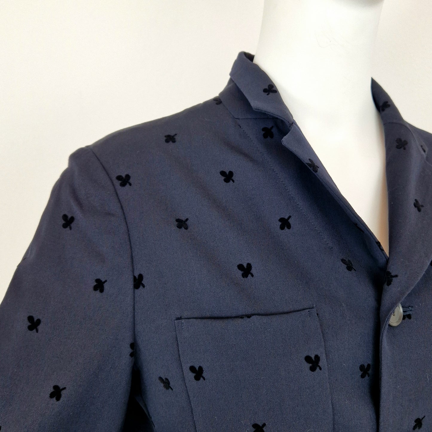Soprabito Comme des Garçons lana blu