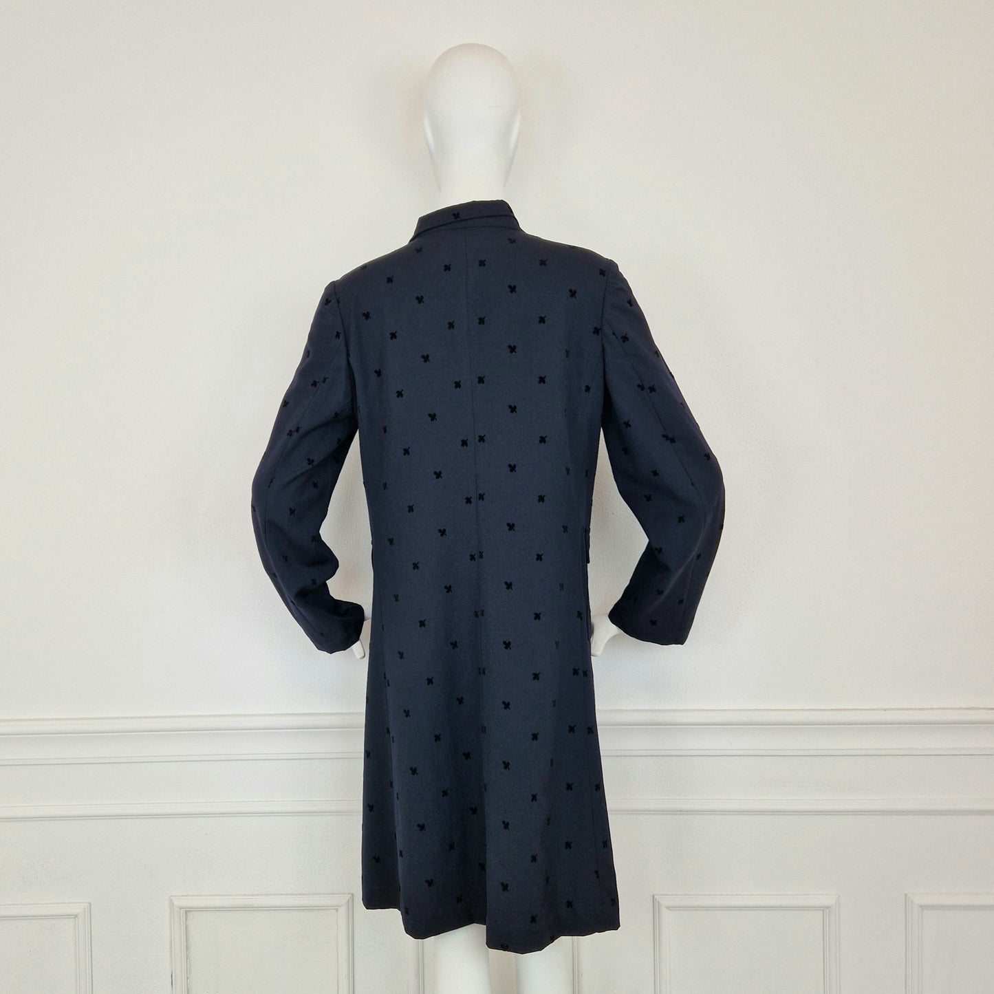 Soprabito Comme des Garçons lana blu