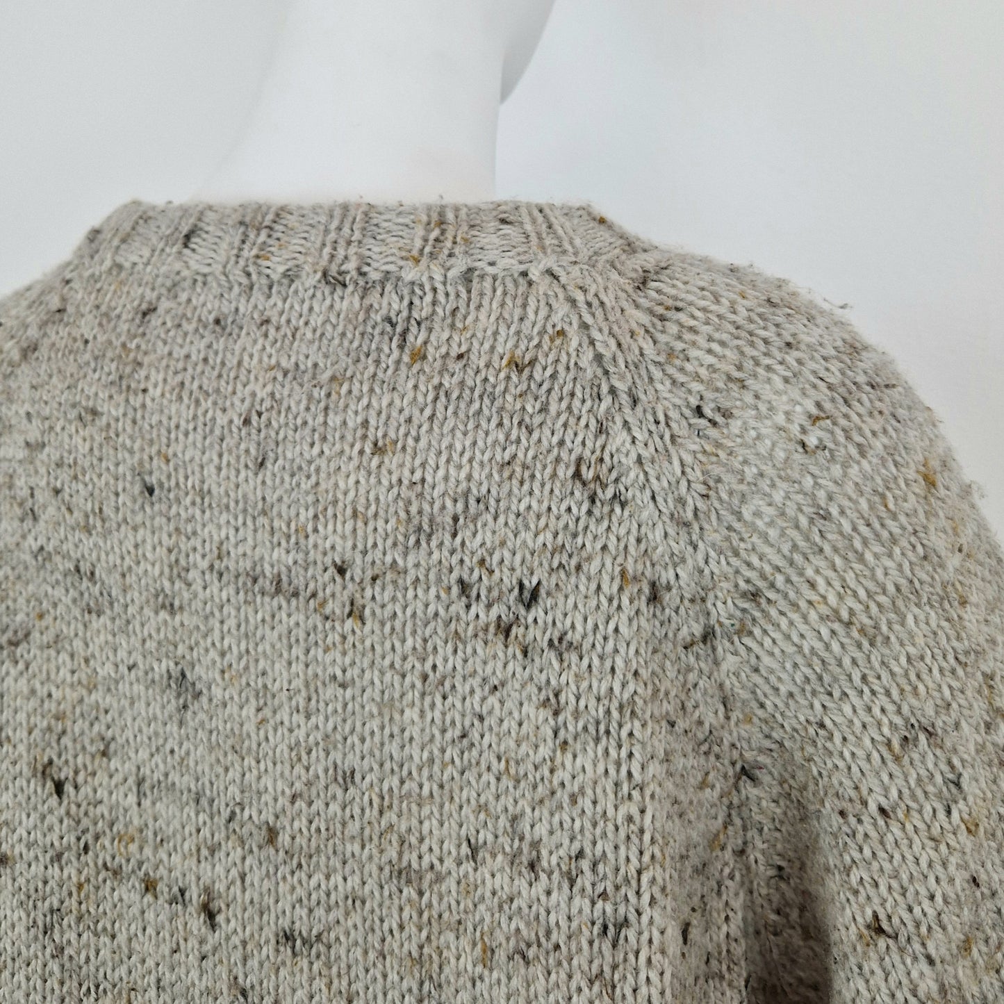 Maxi maglione oversize con trecce