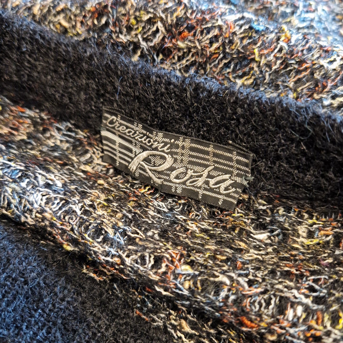 Maglione anni '80 nero melange