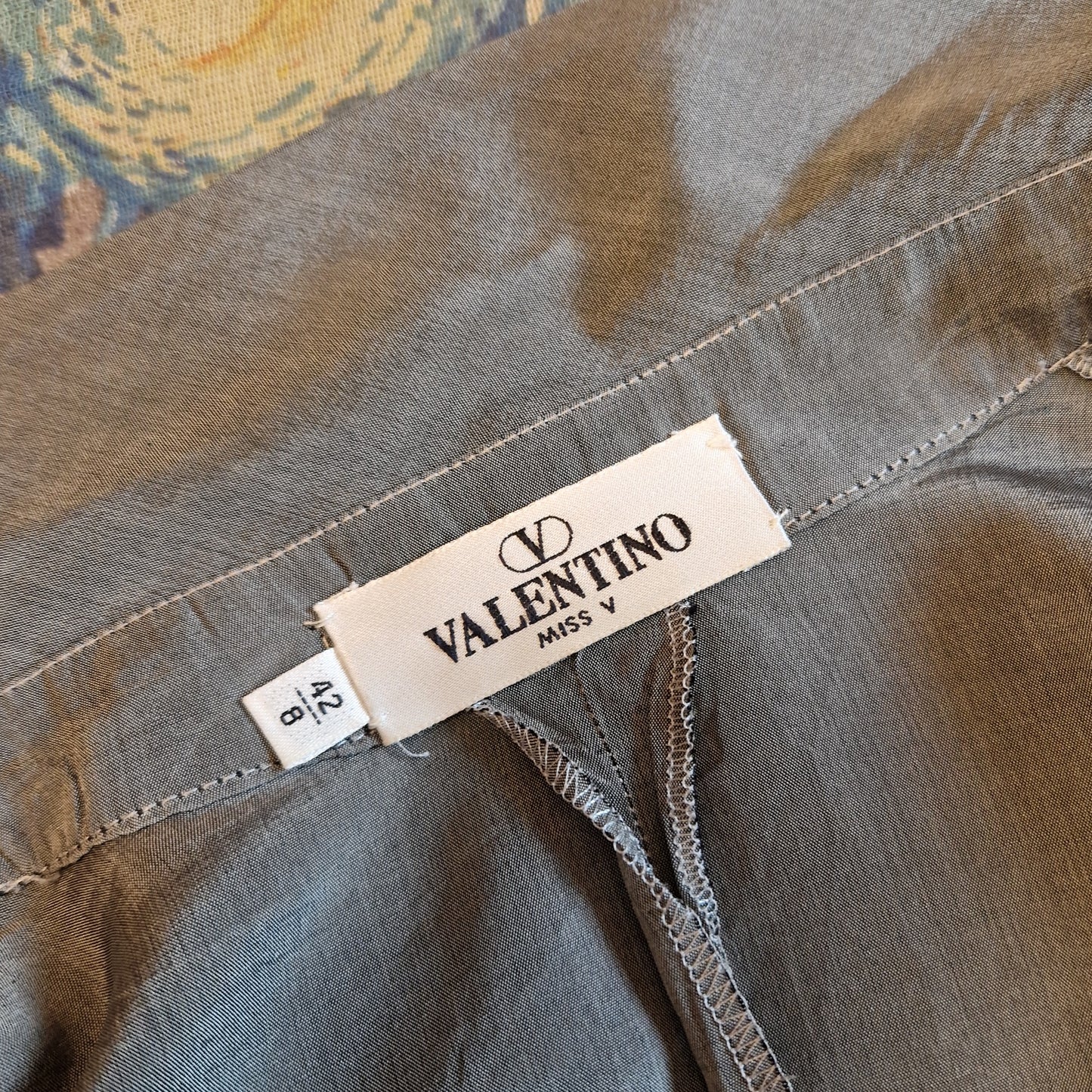 Camicia Valentino Miss V seta grigia