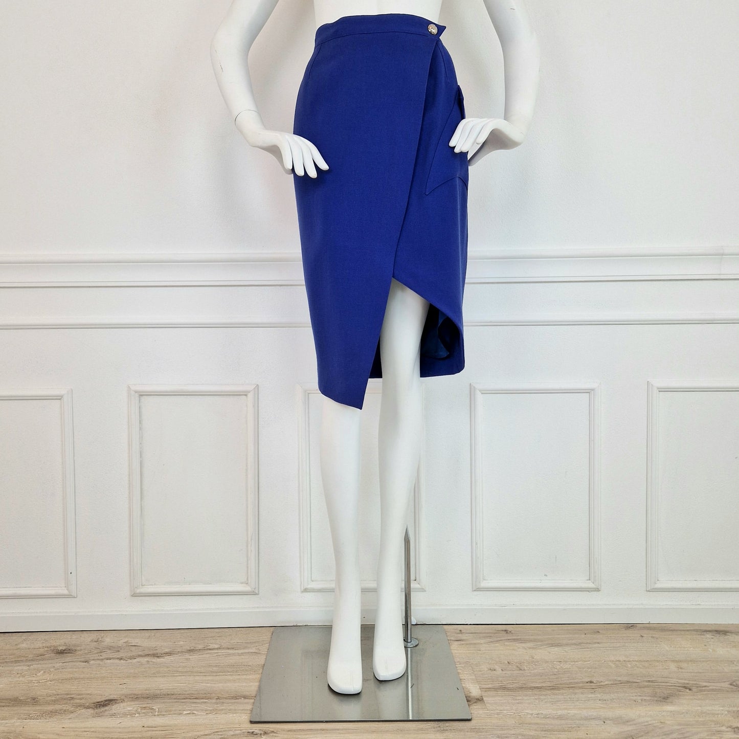 Gonna Thierry Mugler blu elettrico