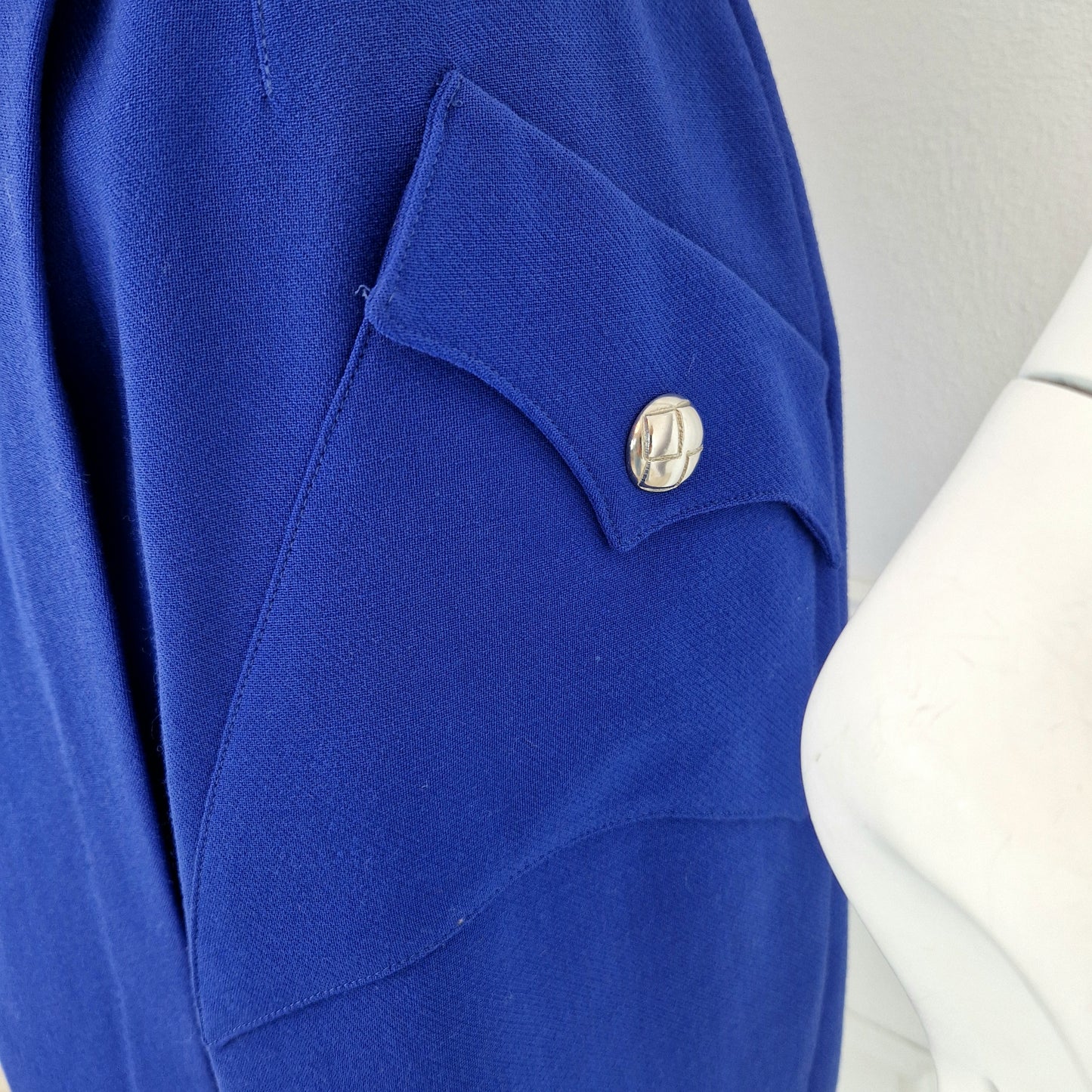 Gonna Thierry Mugler blu elettrico