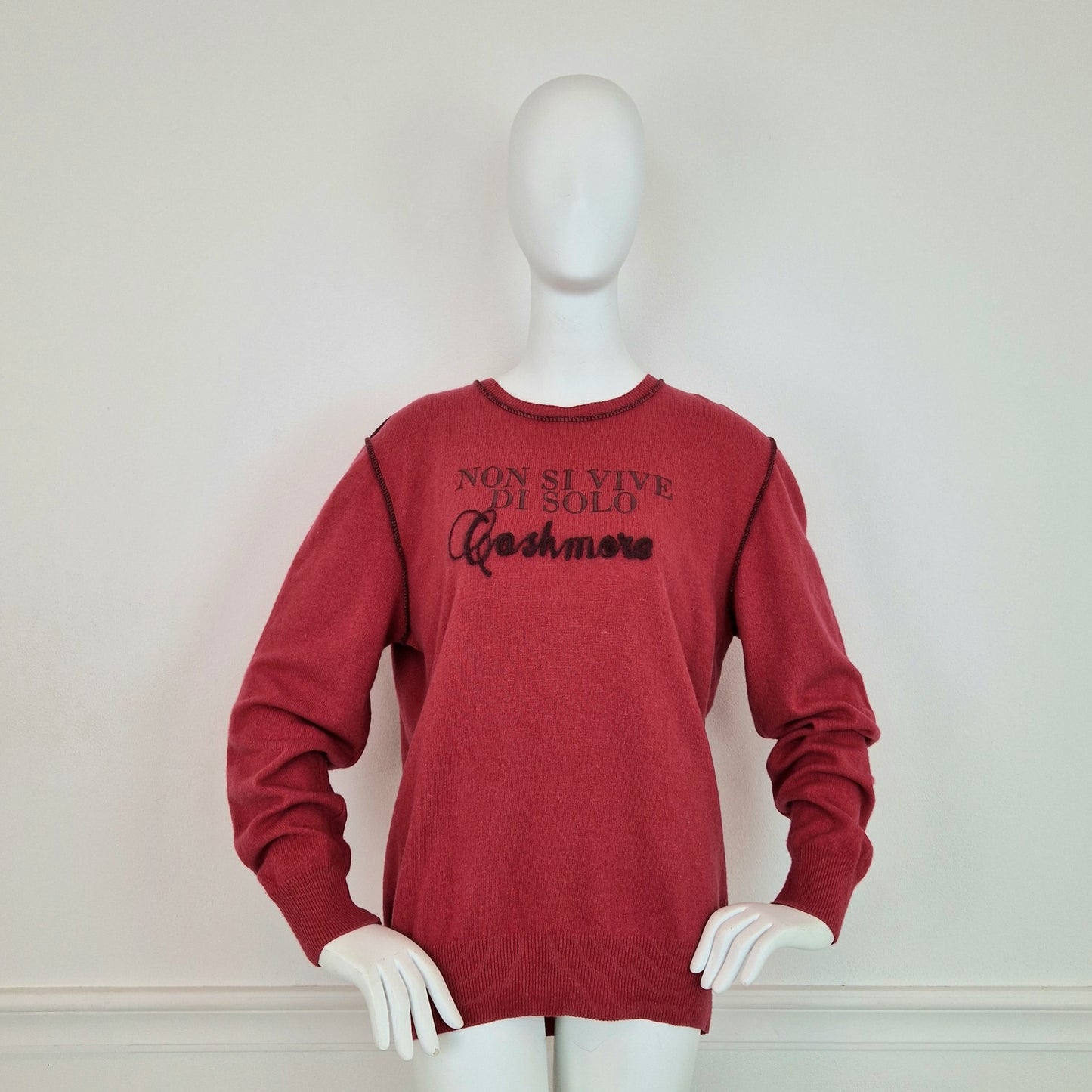 Maglione Moschino Uomo non si vive di solo cashmere