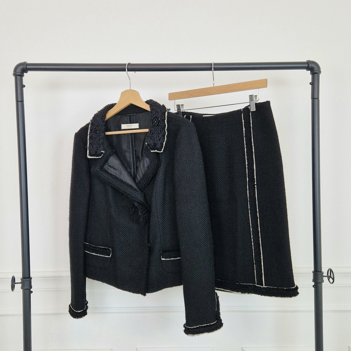 Completo tailleur Prada lana nero