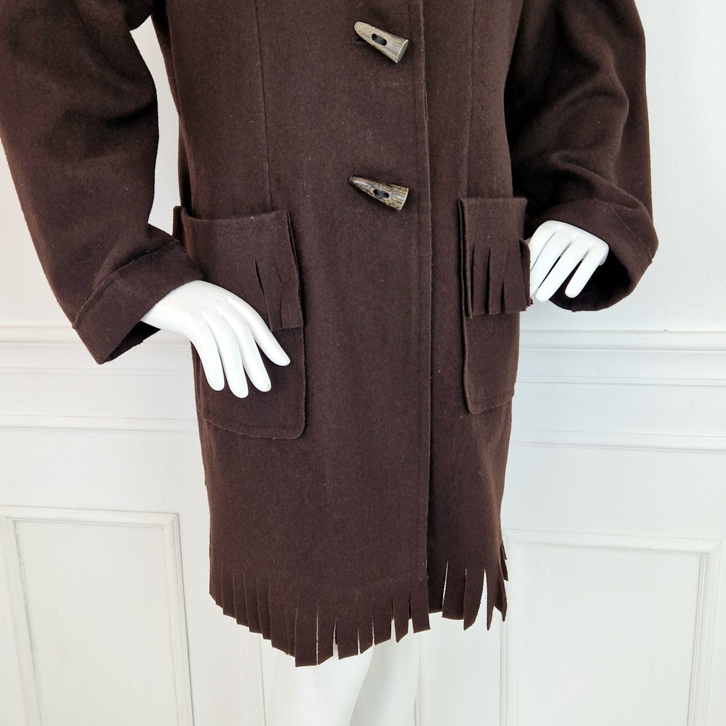 Cappotto G di Romeo Gigli con frange