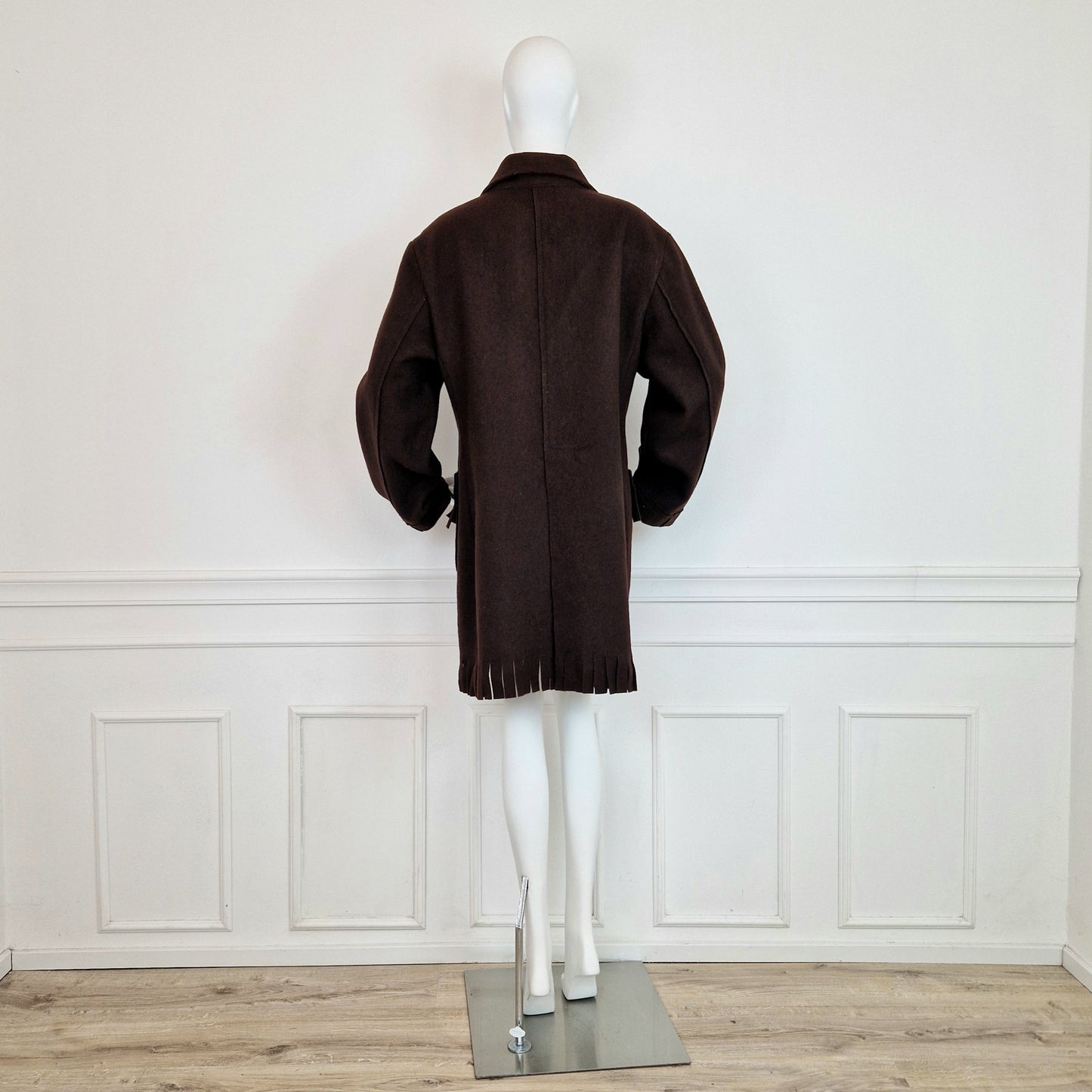 Cappotto G di Romeo Gigli con frange