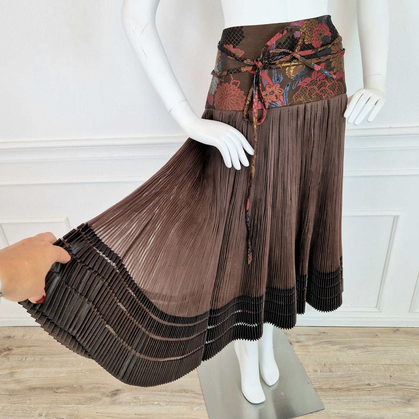 Gonna Emanuel Ungaro seta plisse'