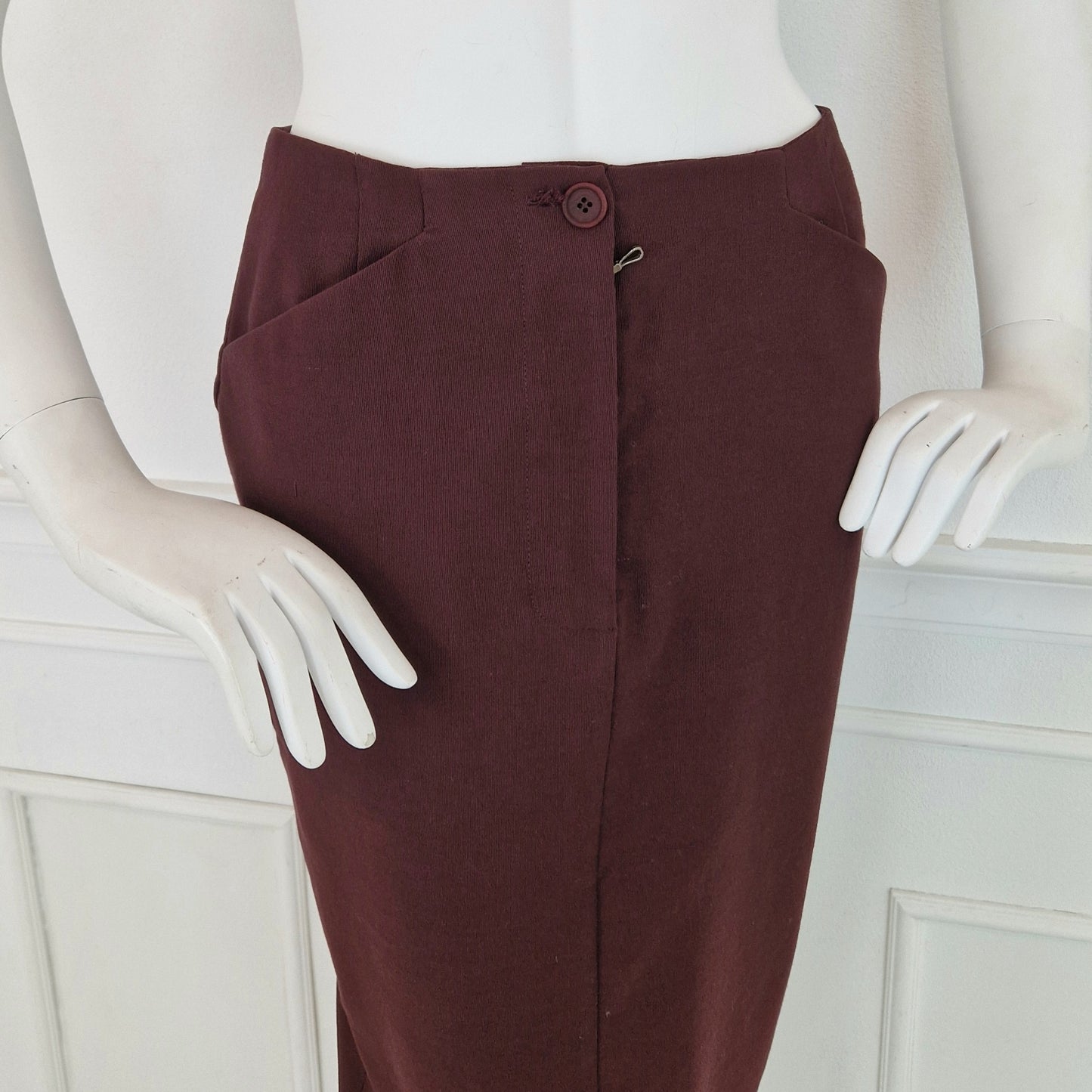 Gonna Romeo Gigli borgogna inverno 1995