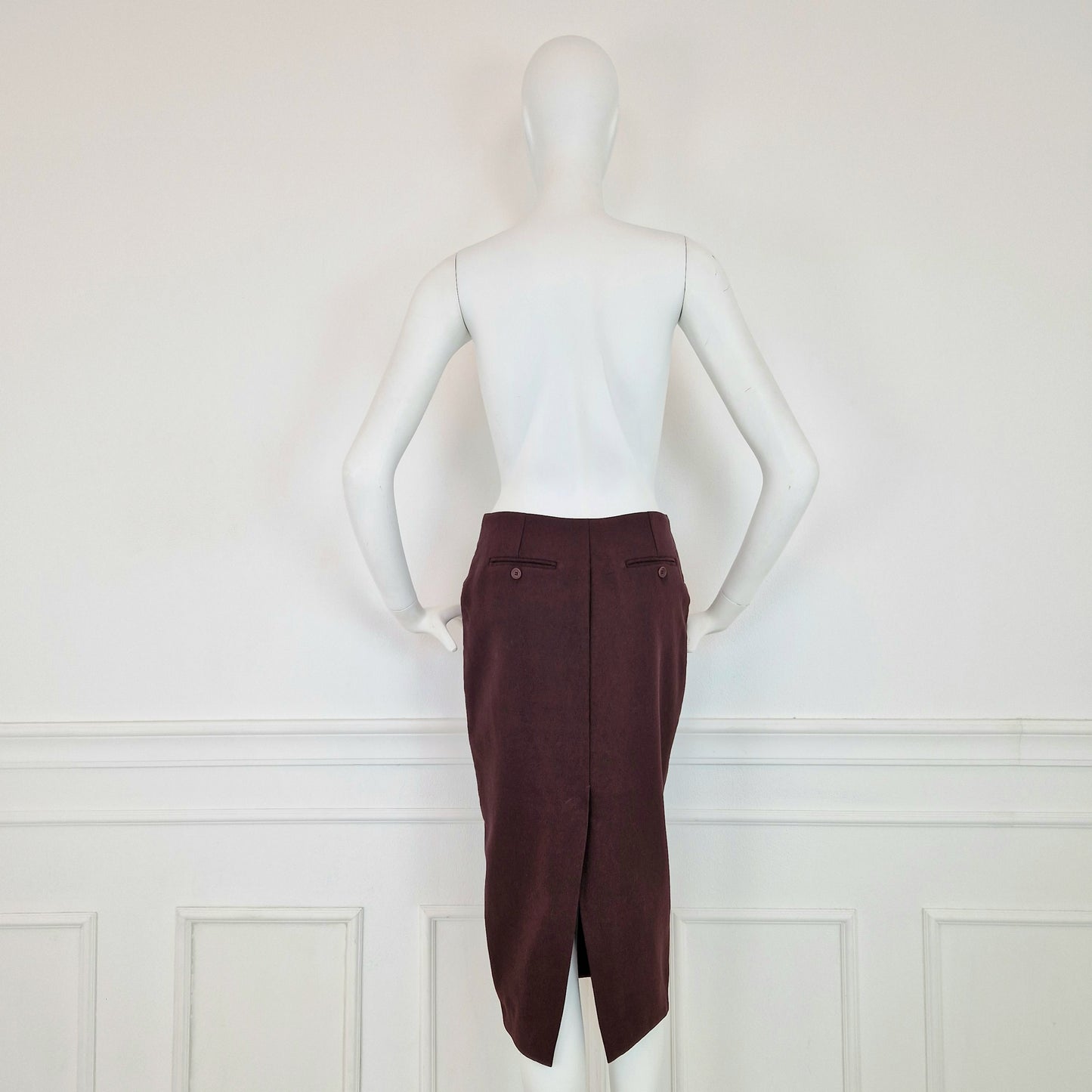 Gonna Romeo Gigli borgogna inverno 1995