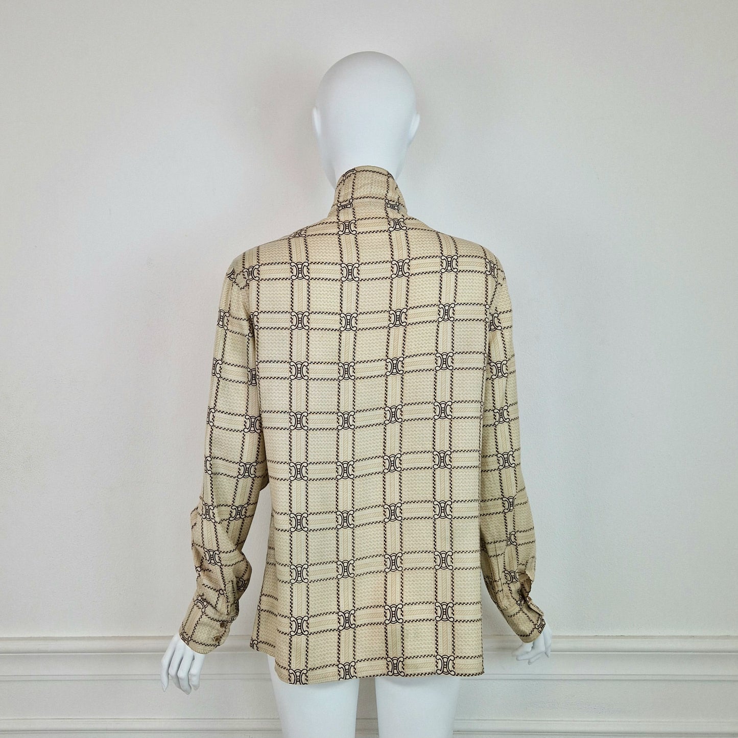 Camicia Celine vintage logo print