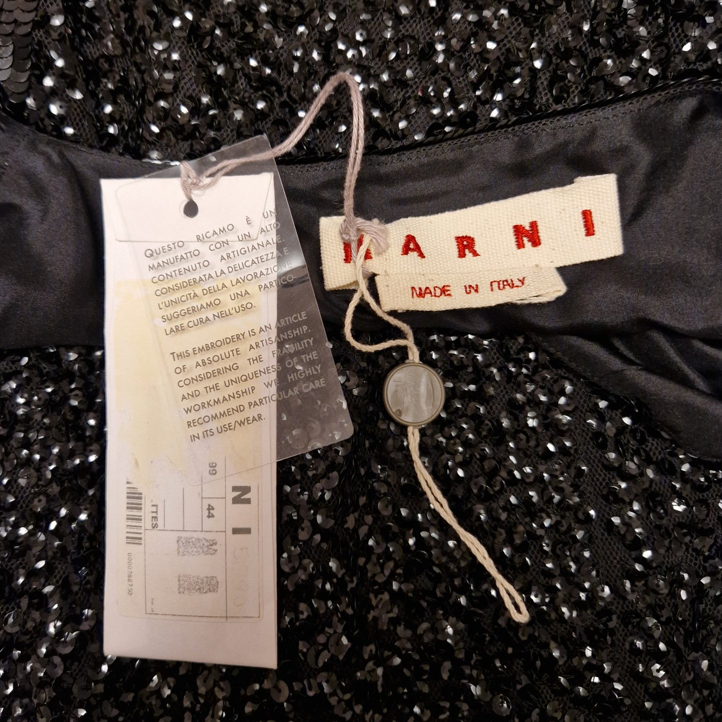 Abito Marni paillettes nero