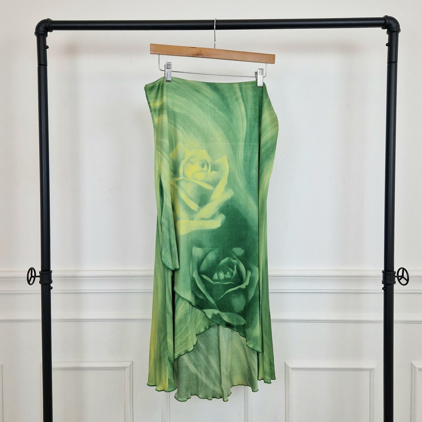 Gonna Roberto Cavalli class verde fiori