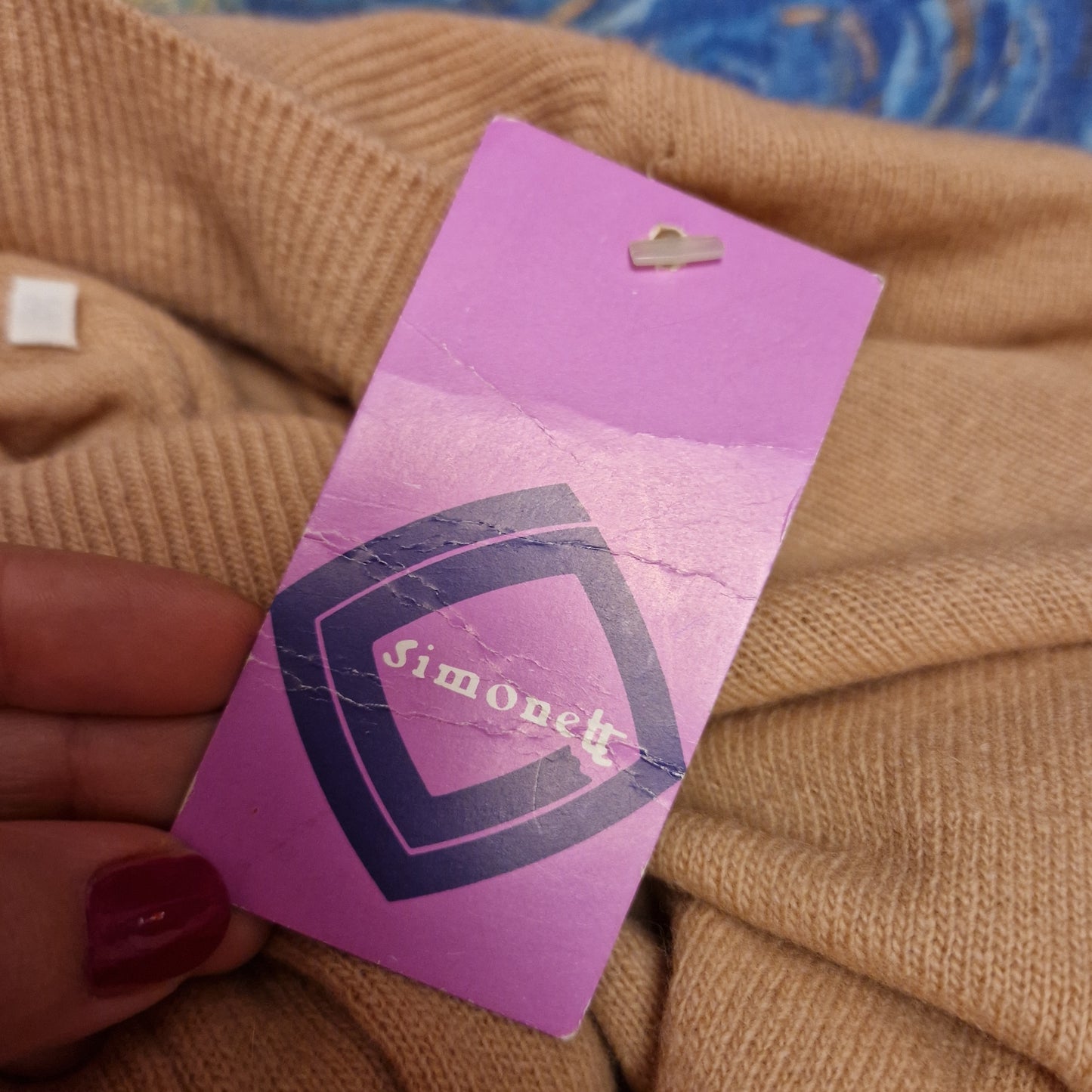 Maglione dolcevita cammello pura lana