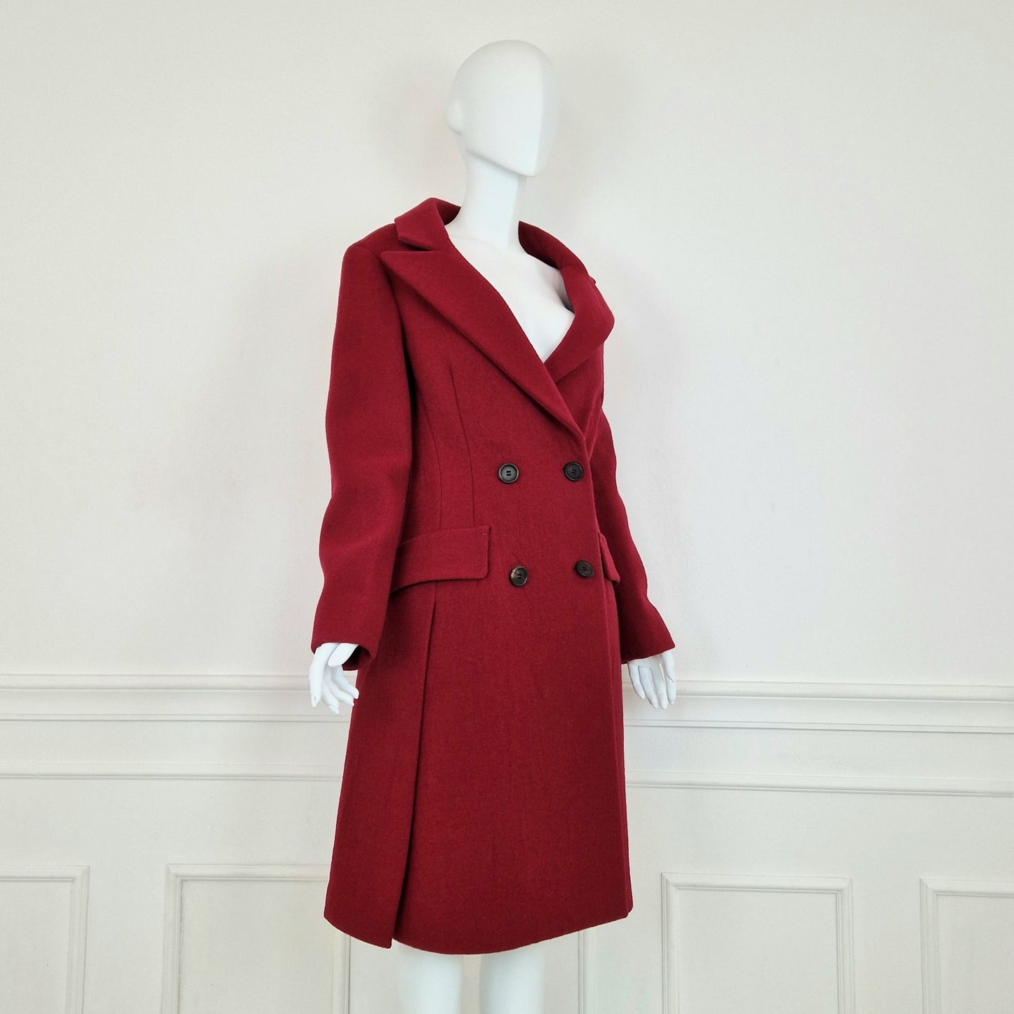 Cappotto Prada Fw2009 rosso carminio