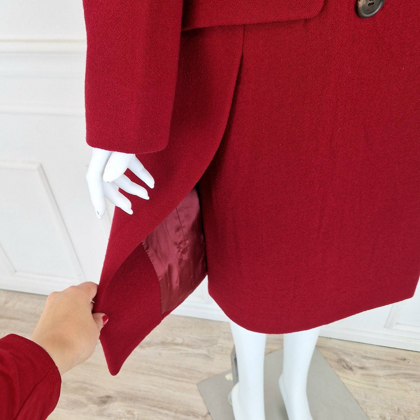 Cappotto Prada Fw2009 rosso carminio