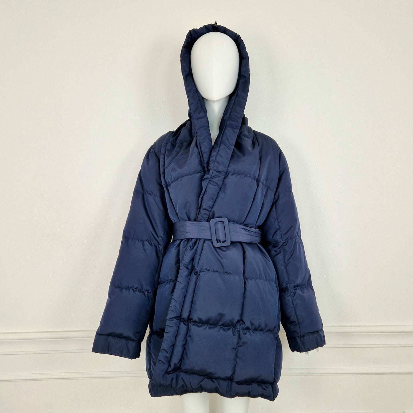 Piumino Romeo Gigli blu con cappuccio