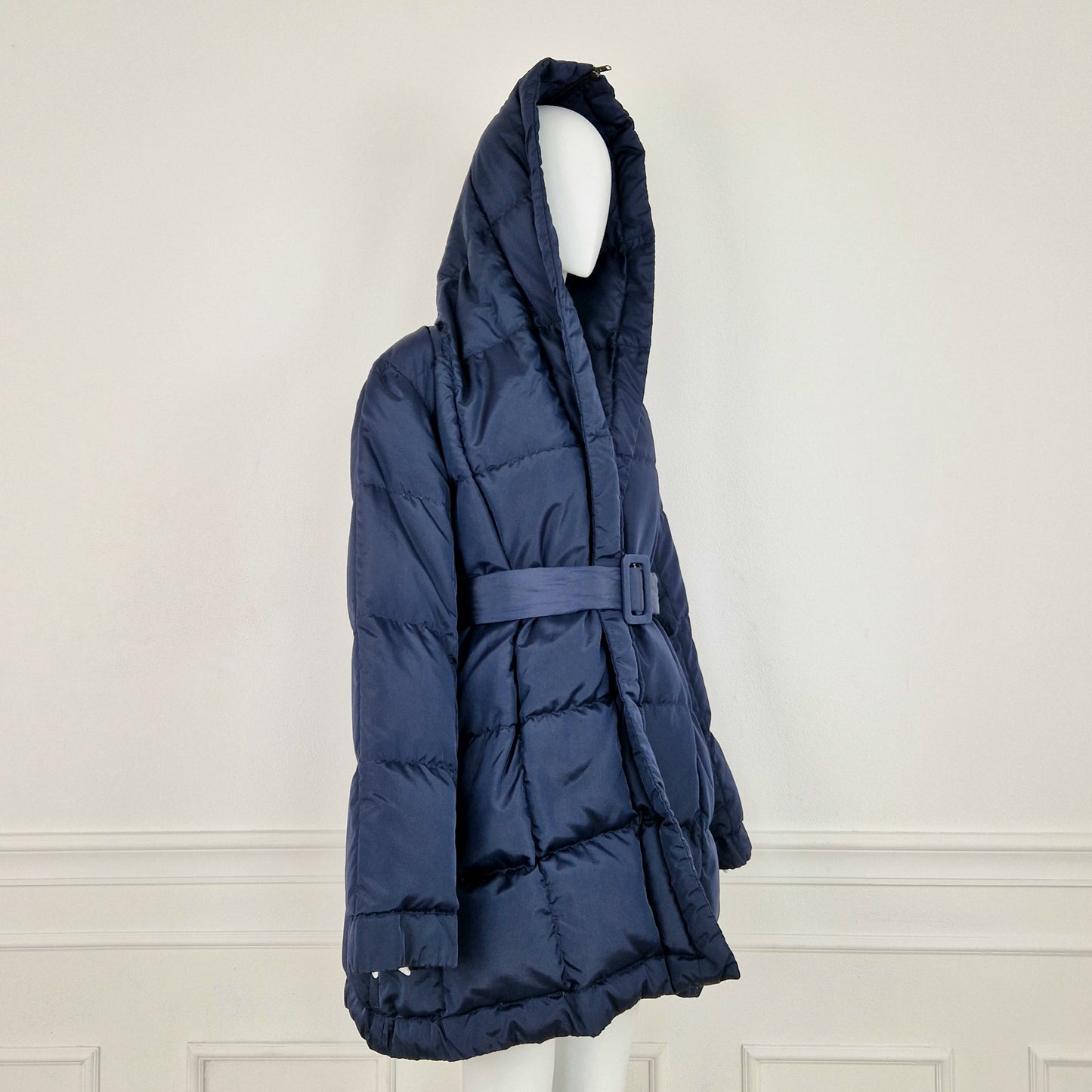 Piumino Romeo Gigli blu con cappuccio