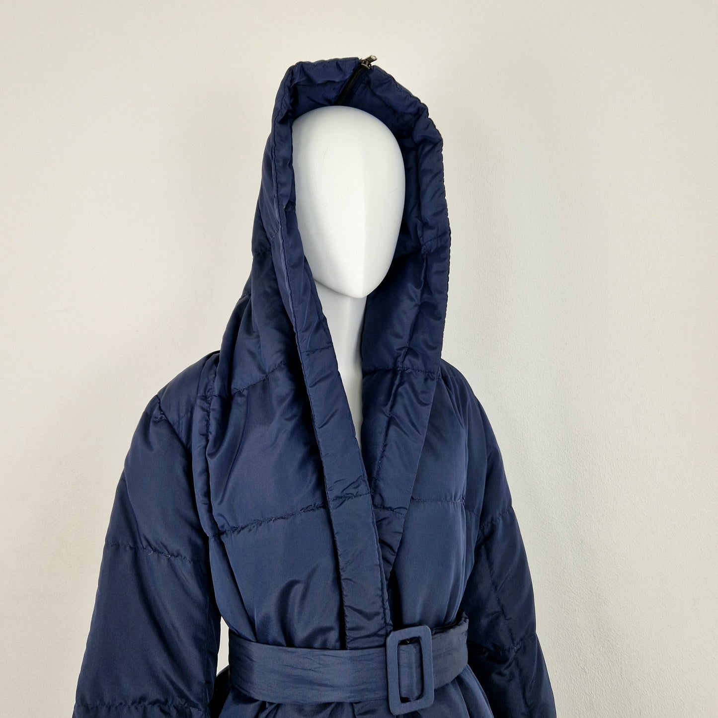Piumino Romeo Gigli blu con cappuccio