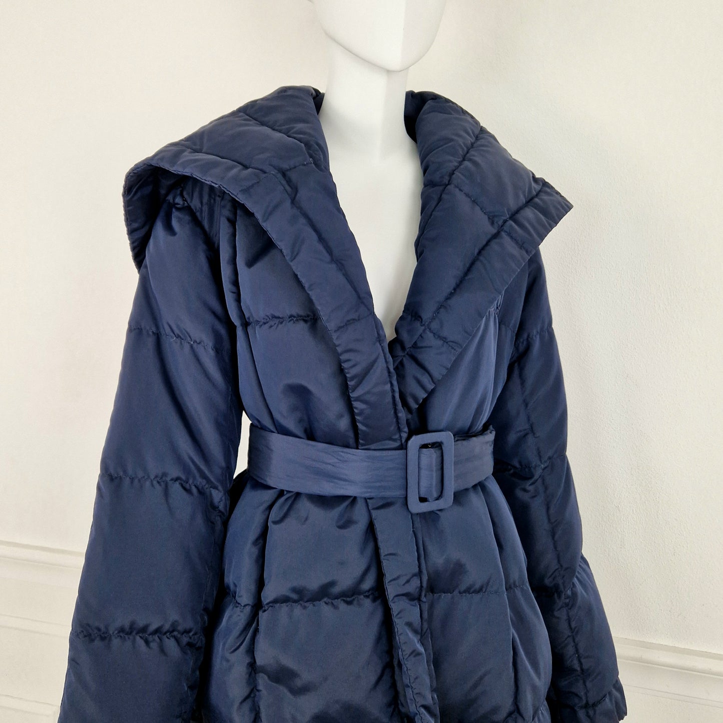 Piumino Romeo Gigli blu con cappuccio