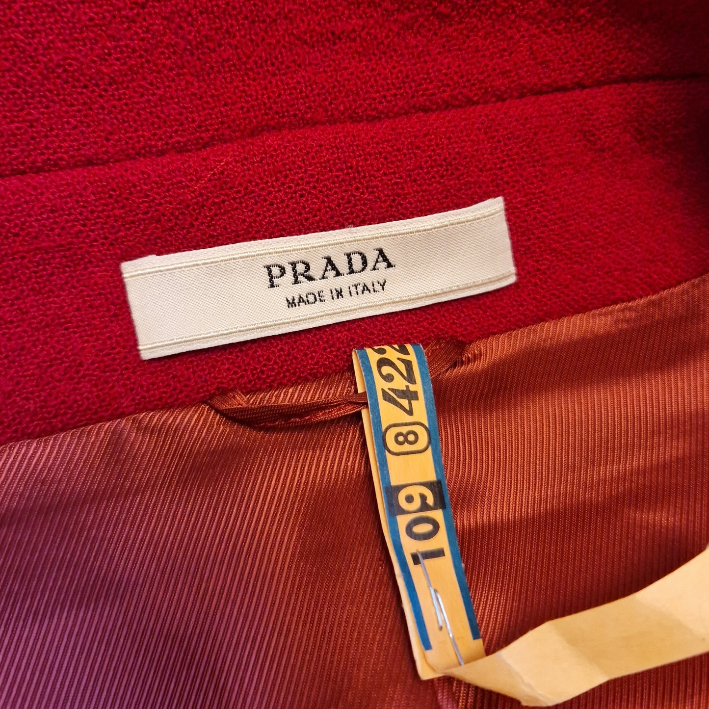 Cappotto Prada Fw2009 rosso carminio