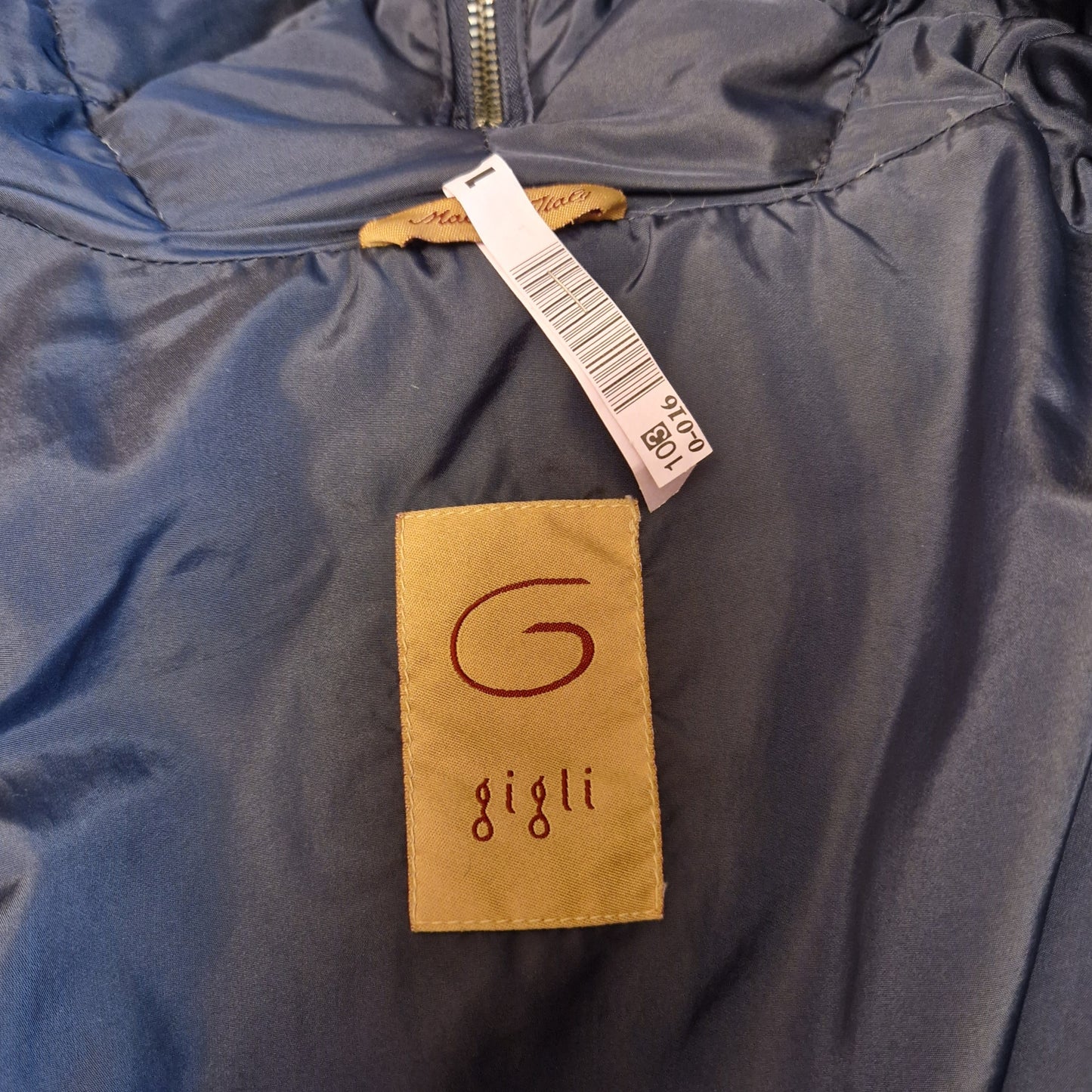 Piumino Romeo Gigli blu con cappuccio