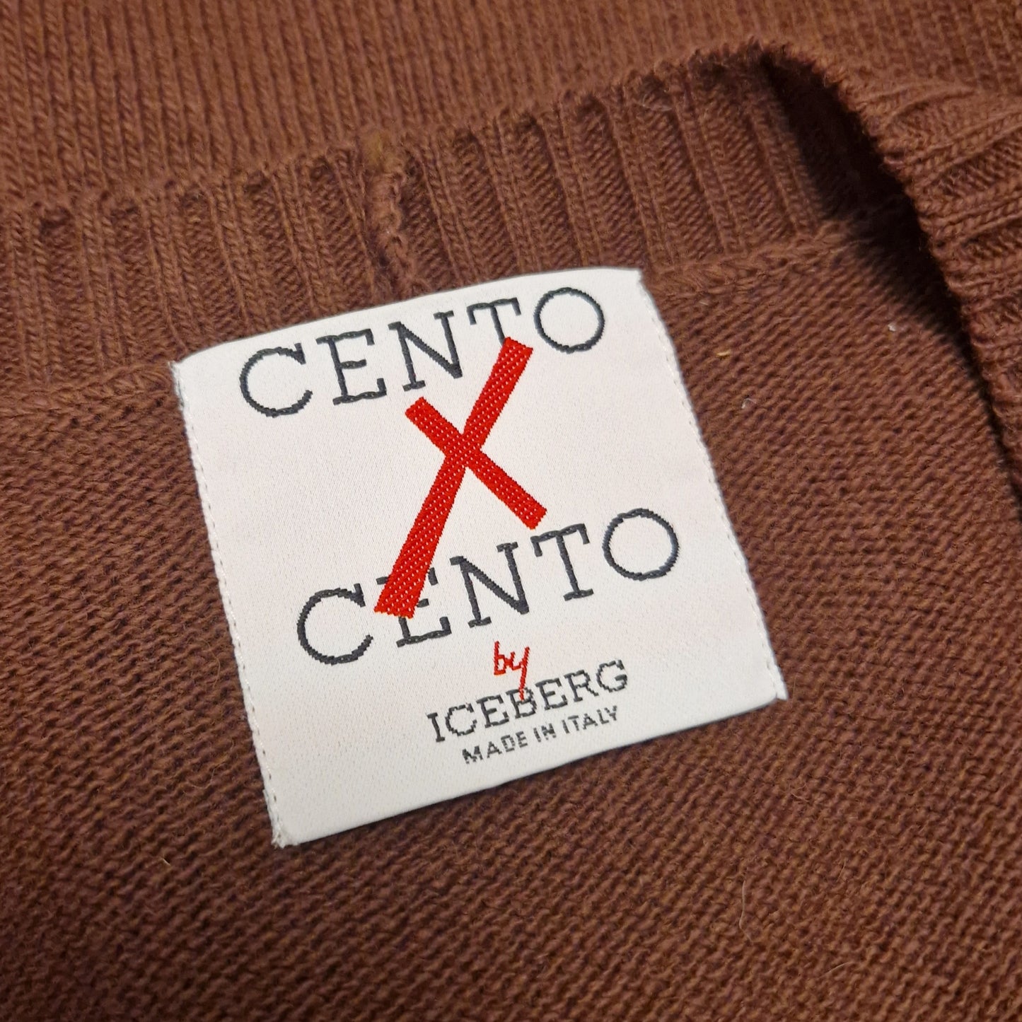 Cardigan Iceberg marrone bottoni oro